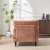 Chaise Lounge Chair Modern Upholstered Design with Armrest and Wide Seat for Living Room or Bedroom - 3irtyhousy - 3 of 4