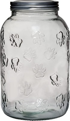Amici Pet stay Wild Glass Canister Square Jar, Dog And Cat Food Storage  Container, Food Safe, Airtight Lid With Handle And Plastic Gasket, 52 Oz. :  Target