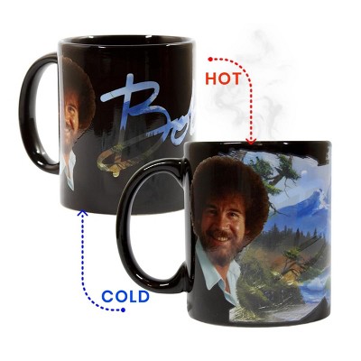 Surreal Entertainment Bob Ross Exclusive Color Change Ceramic Coffee Mug 12 ounces