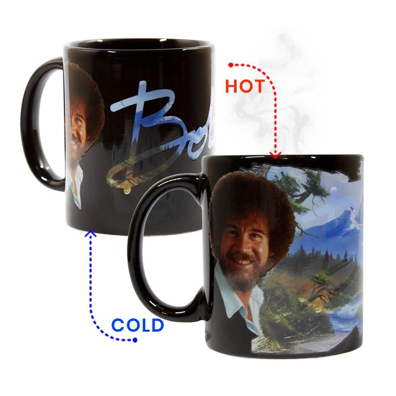 Surreal Entertainment Bob Ross Exclusive Color Change Ceramic Coffee Mug 12 ounces, 1 of 7