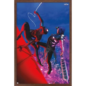 Trends International Marvel's Spider-Man: Miles Morales - Fight Framed Wall Poster Prints - 1 of 4