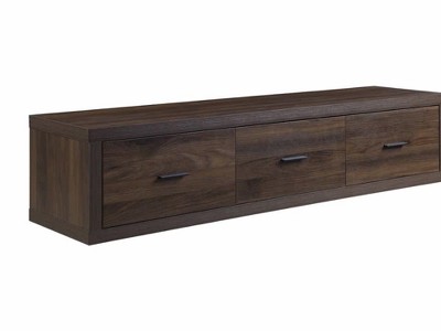 Harel 62'' Walnut Finish Media Console with Storage Cabinet