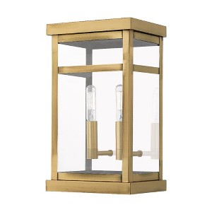Livex Lighting Hopewell 2 - Light Wall Light in  Antique Brass - 1 of 4