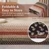 Area Rug Washable Braided Print Rug, Modern Living Room Rugs, Farmhouse Low Pile Non-Slip Area Rug - 4 of 4