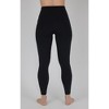 Yogalicious Womens 2 Pack Lux Everyday Elastic Free Super High Waist Ankle Legging and Lux Tribeca High Rise Side Pocket Ankle Legging - 3 of 3