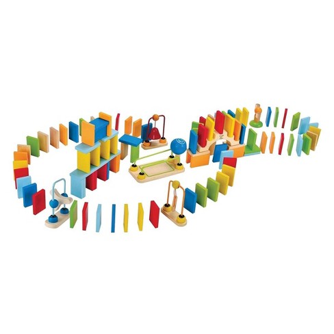 Classic 255-Piece Wooden Domino Race Set – Hearthsong