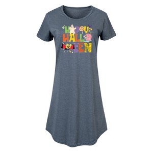 Women's - SpongeBob SquarePants - Happy Halloween Graphic T-shirt Dress - 1 of 4