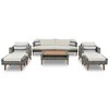 YOOCOZZ 6-Piece Weatherproof Conversation Set with Double-Cushion Sofa & Wood Table - 4 of 4