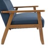 CAVINAS Modern Loveseat Sofa Upholstered Pu Leather 2-seat Couch with Wooden Leg for Apartment, Living Rooms - 4 of 4