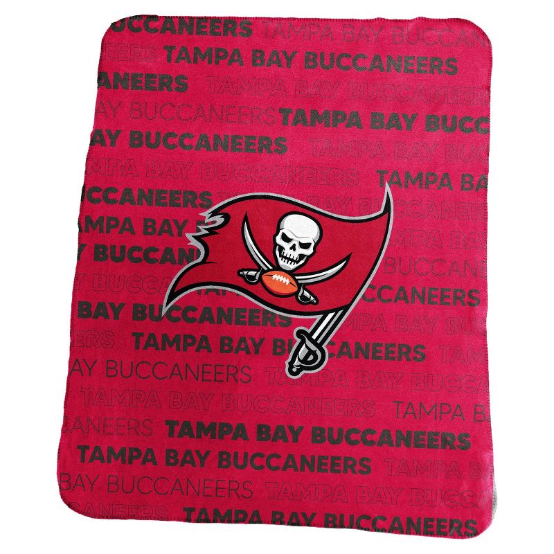 NFL Tampa Bay Buccaneers Classic Fleece Throw Blanket, 1 of 2
