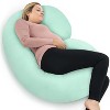 PharMeDoc Pregnancy Pillows C-Shape Full Body Maternity Pillow, Jersey Cover - 2 of 4
