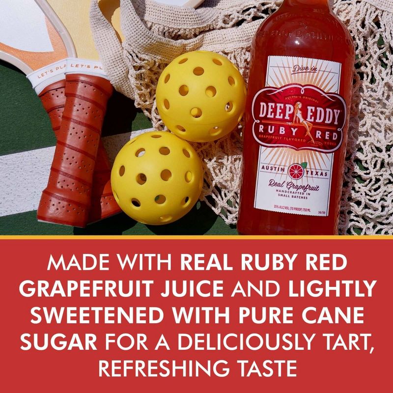 Deep Eddy Ruby Red Grapefruit Vodka - 750ml Bottle, 5 of 11