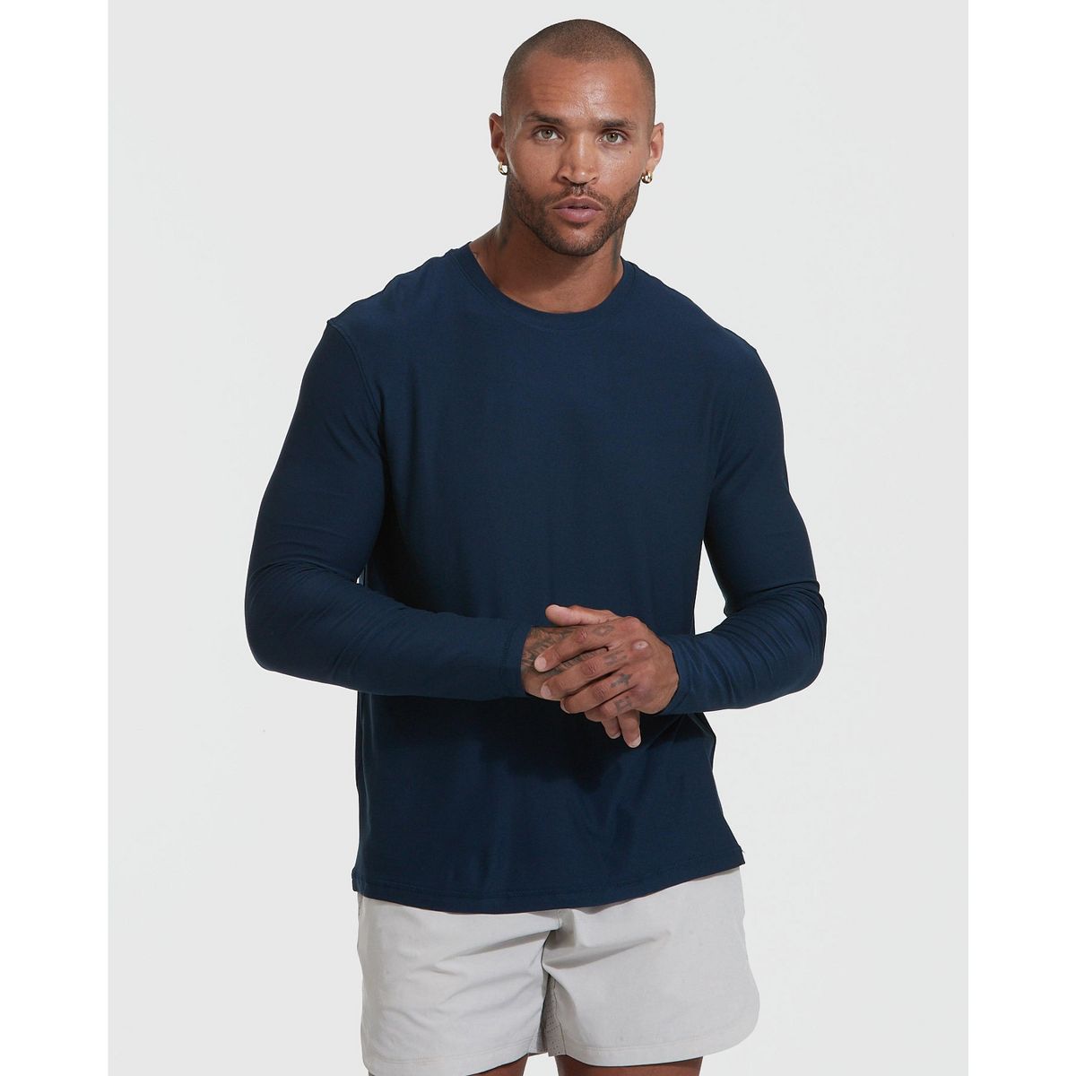 Men's Active Long Sleeve Crew Neck T-Shirt - True Classic - thumbnail 5