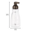 iDesign Refillable Foaming Soap Dispenser - Clear/Bronze - 2 of 4
