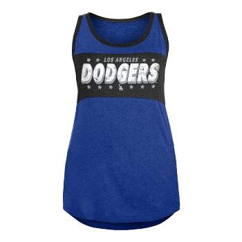 Mlb Los Angeles Dodgers Women's Heather Bi-blend Ringer T-shirt : Target