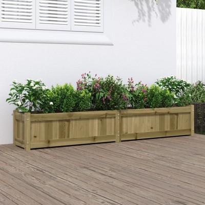 vidaXL Garden Planter 70.9"x12.2"x12.2" Impregnated Wood Pine