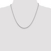 Black Bow Jewelry 2.1mm Sterling Silver Diamond Cut Solid Round Spiga Chain Necklace - 2 of 4
