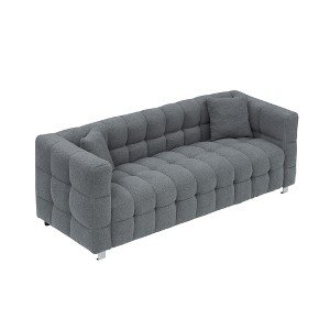SKRAN Sofa 80 Inch Couch, Perfect for Living Room or Bedroom, Complete with Two Throw Pillows and Sturdy Hardware Foot Support - 1 of 4