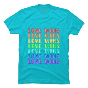 Adult Design By Humans Humans Love Wins Pride Repeat By CNTT668 T-Shirt - 1 of 2
