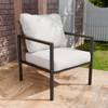 EAGLE PEAK Sunset Dune Collection Modern Patio Furniture Chair, Wicker Metal Outdoor Dining Chairs - 2 of 4