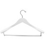 DEILSY Wide Shoulder Wooden Hangers Non Slip Pants Bar (6 Pack) - 2 of 4