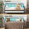 Greenstell Morden Twin Daybed with Backrest & Pop-Up Trundle Set and LED Lights & USB Charging Station - 4 of 4