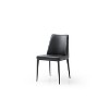 HomeStock 36 in.  Gray Faux Leather Dining Chair Set of 4 for a ideal trendy versatile home seating - 4 of 4