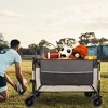 NAYSAYE Wagons Extra Large Folding Cart with All Terrain Wheels and Side Pockets for Outdoor Adventures, Gray and Khaki, 41.34"*25.2"*44.17" - 2 of 4