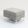 Modular Sectional Sofa Square Ottoman Module,Storage Ottoman Footrest,Gray - 4 of 4