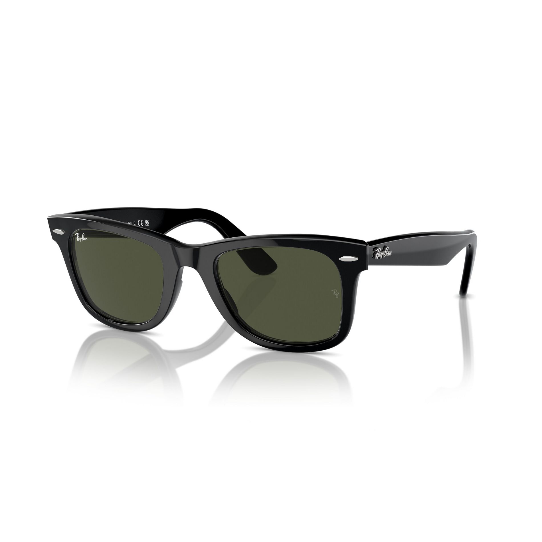 Ray-Ban Original Wayfarer RB2140 54mm Gender Neutral Square Sunglasses G-15 Green Lens
