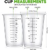 JDICTION 200 Pcs 8oz Clear Plastic Measuring Cups For Resin Epoxy Mixing, Reusable Disposable Cups For Cooking Baking - 2 of 4