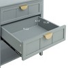 NicBex Modern American Farmhouse End Table with 2 Drawers & Bottom Shelf,Rustic Side Table,Console Table for Bedroom,Living Room - 4 of 4