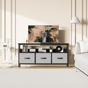 Dresser TV Stand for Bedroom, 47.2" TV Console with 3 Drawers Modern Television Table Media Console - 1 of 4