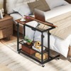 Tangkula Ergonomic Standing Desk Height Adjustable Stand up Computer Desk w/ Tilting Tabletop & Wheels - 2 of 4