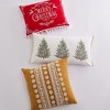 Folk Deer Merry Christmas Decorative Pillow White - Levtex Home - image 2 of 3