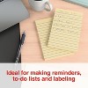 MyOfficeInnovations Stickies Recycled Line-Ruled Notes Yellow 4" x 6" 5 Pads/PK 565436 - 3 of 4