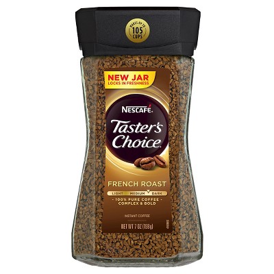 Nescafe Taster's Choice Instant Coffee, French Roast, 7 Ounce