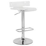 Counter and Barstools Clear Chrome - Acme Furniture