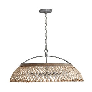 Capital Lighting Rainey 6 - Light Pendant in  Grey Wash/Antique Nickel - 1 of 4