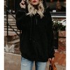 Ladies' Long - Sleeve Hooded Pullover Solid Fleece Sweatshirt - 3 of 4