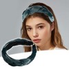 Unique Bargains Women's Thick Braided Velvet Headband Hairband Accessories 1.2 Inch Wide 1 Pc - 2 of 4