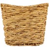 Northlight Set of 3 Oval Braid Weave Water Hyacinth Baskets with Built-in Handles 17.25" - 4 of 4