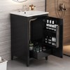 ALEXOUN 20.3" Bathroom Vanity with Ceramic Sink,Storage Cabinet with Soft-Close Door and Drawer & Removable Divider,Finish for Small Bathrooms - 2 of 4