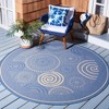 Courtyard CY1906 UV & Stain Resistant Non-Shedding Power Loomed Indoor/Outdoor Rugs - Safavieh - 2 of 4