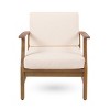 Club Chairs Set of 2,Wood Patio Accent Chair With Cushion Seat,Outdoor Patio Chairs,Classic Club Chairs For Patio,Backyard,Garden-Cuddlewood - 3 of 4