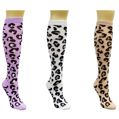 Animal Print (Leopard) Knee High Socks from the Sock Panda (Women's Sizes Adult Medium)