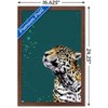 Trends International Snowtap - Jaguar Photobomb Framed Wall Poster Prints - 3 of 4