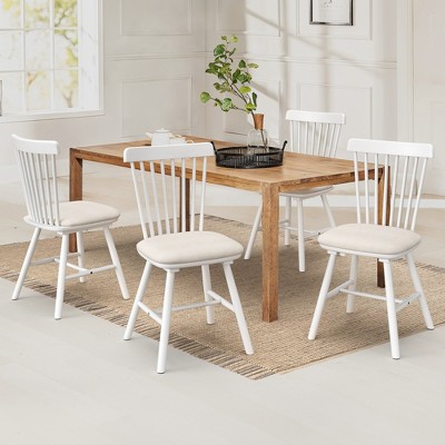 Arceso Dining Chairs Set Of 4, Wooden Kitchen Chairs With Cushion ...