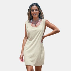 Women's Sleeveless Mini Jersey Cover-Up -Cupshe - 1 of 4