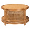 bali & pari Louis Modern Bohemian Natural Brown Rattan Coffee Table - 4 of 4